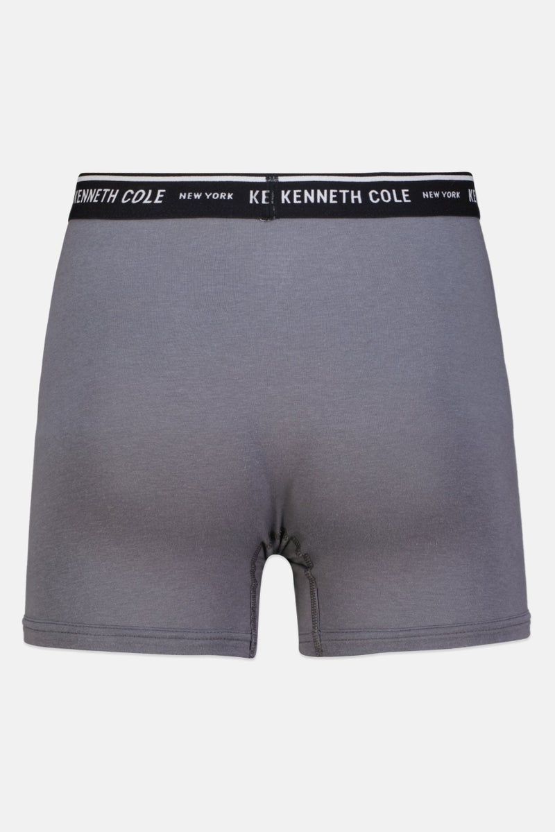 Kenneth Cole Men 2 Piece Brand Logo Trunks, Multicolor - Image 4